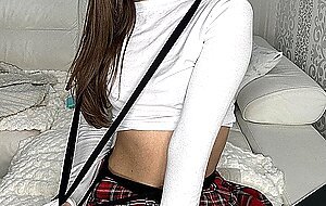 Beautiful Onlyfans Cam Babe Vixy Di Amateur, Babe, Glasses, Schoolgirl, Skirt